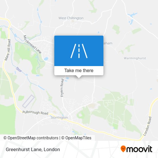 Greenhurst Lane map