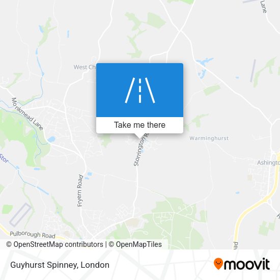 Guyhurst Spinney map