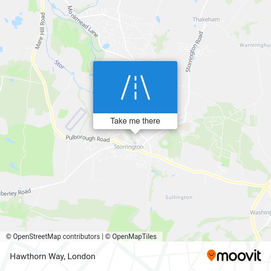 Hawthorn Way map