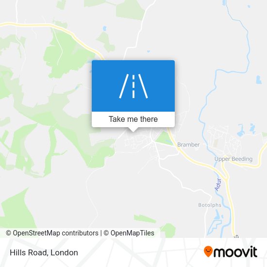 Hills Road map