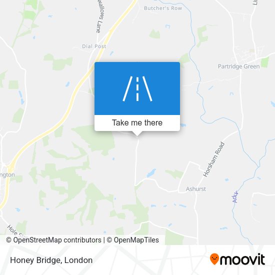 Honey Bridge map
