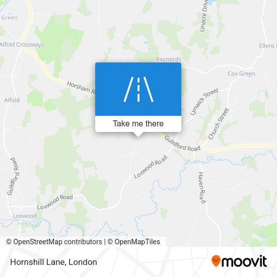 Hornshill Lane map