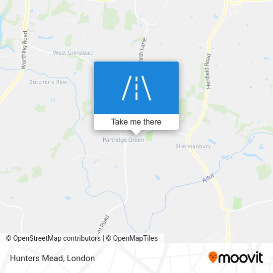 Hunters Mead map