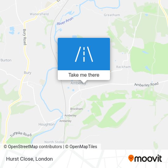 Hurst Close map