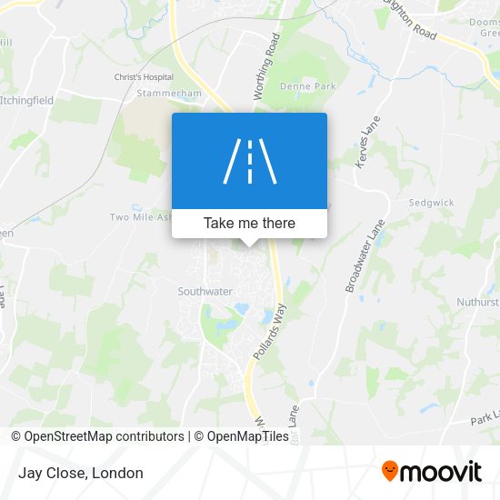 Jay Close map