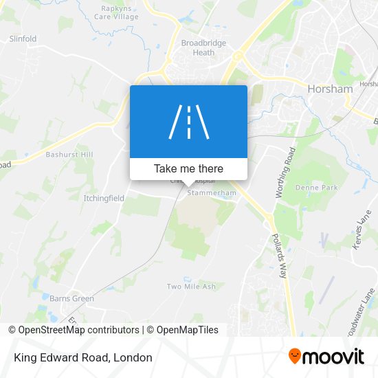 King Edward Road map