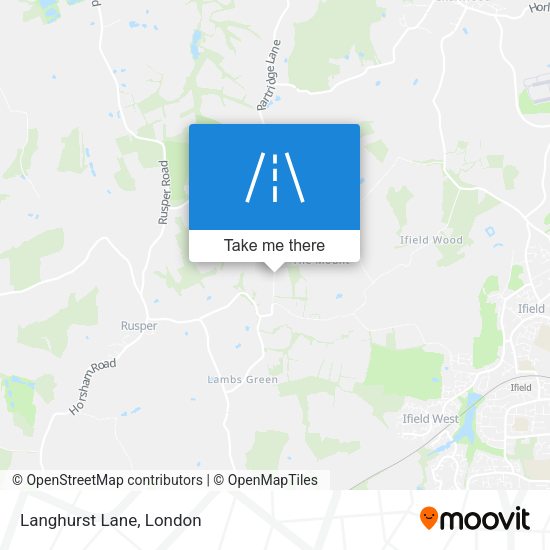 Langhurst Lane map