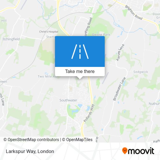 Larkspur Way map