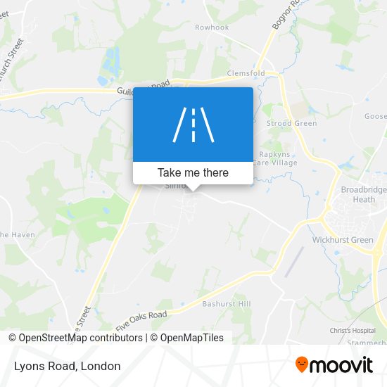 Lyons Road map