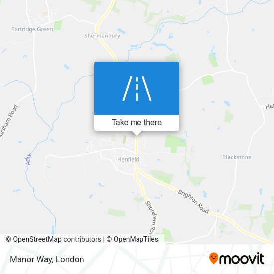 Manor Way map