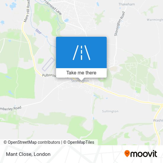 Mant Close map