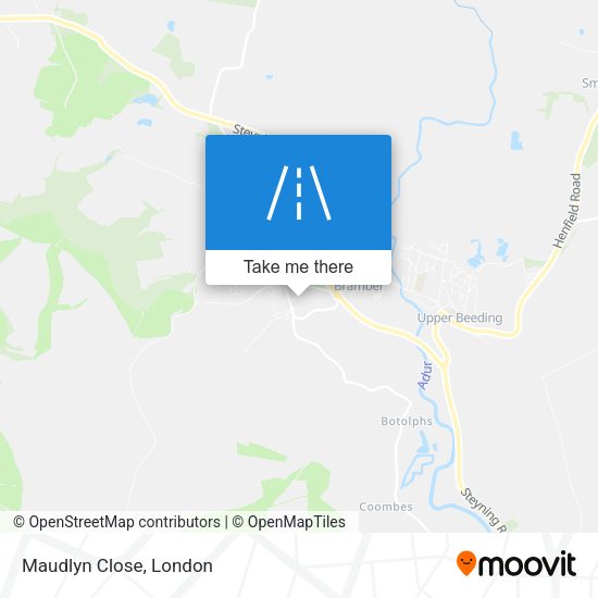 Maudlyn Close map
