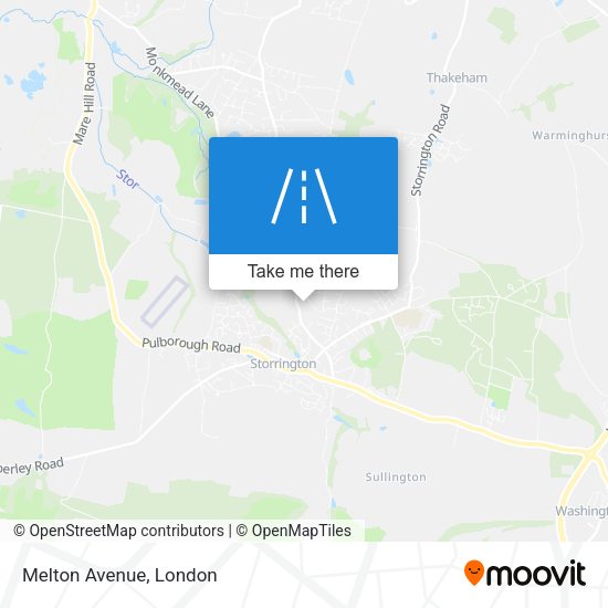 Melton Avenue map