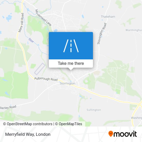 Merryfield Way map