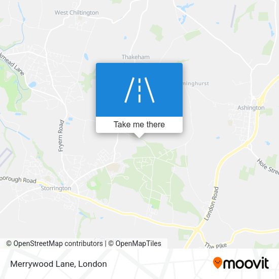 Merrywood Lane map