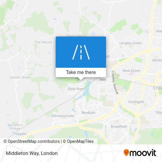 Middleton Way map