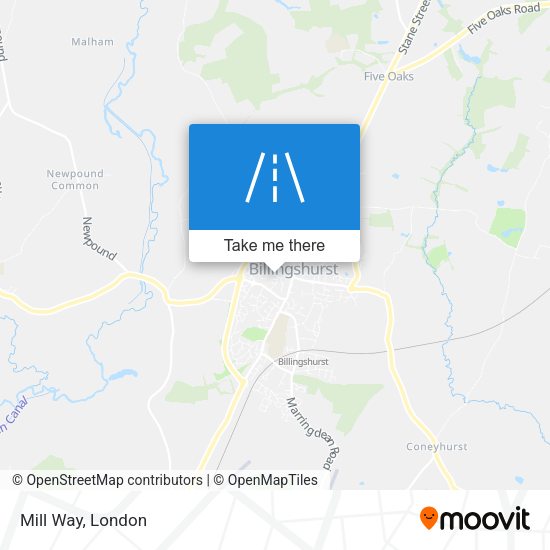 Mill Way map