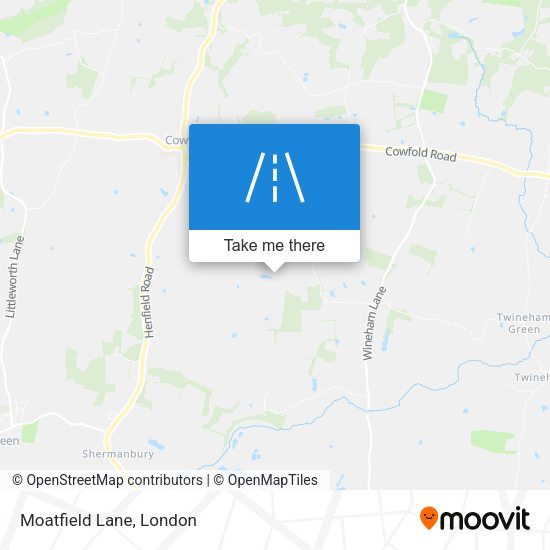 Moatfield Lane map