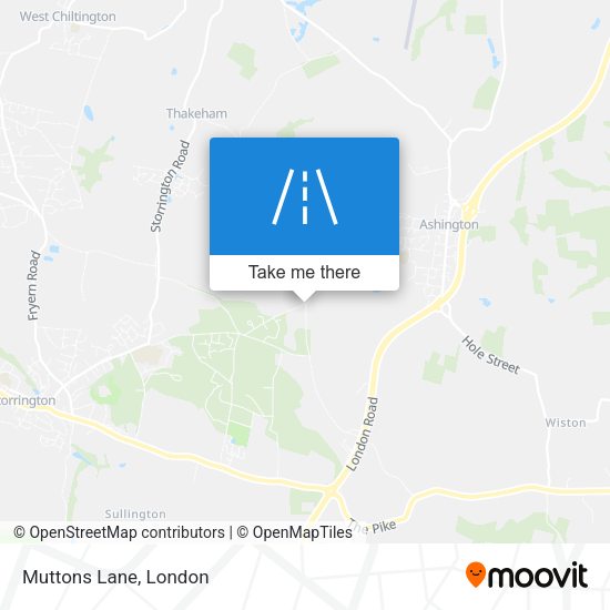 Muttons Lane map