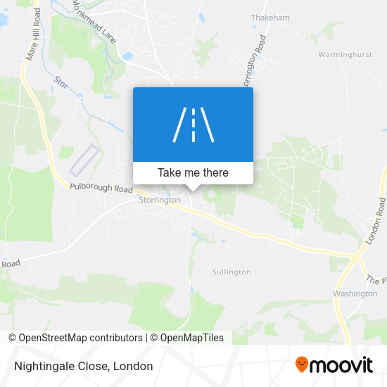 Nightingale Close map