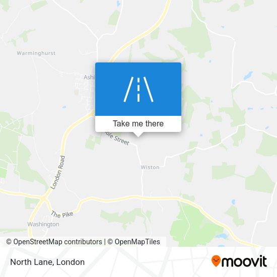 North Lane map