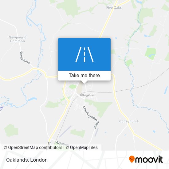 Oaklands map