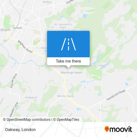 Oakway map