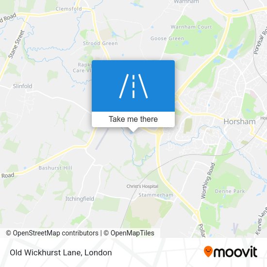 Old Wickhurst Lane map