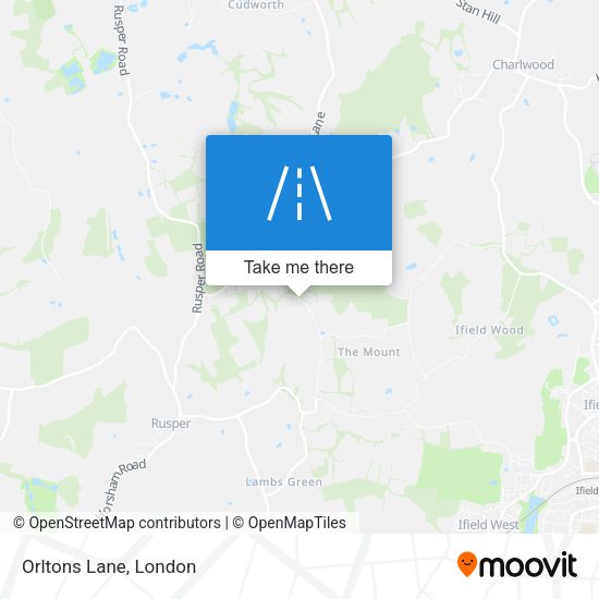 Orltons Lane map