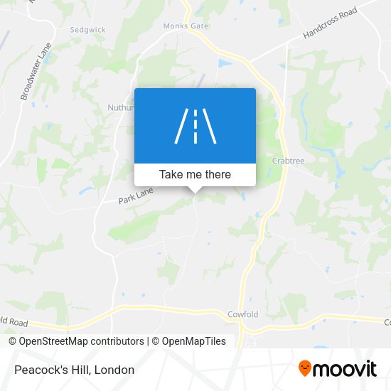 Peacock's Hill map