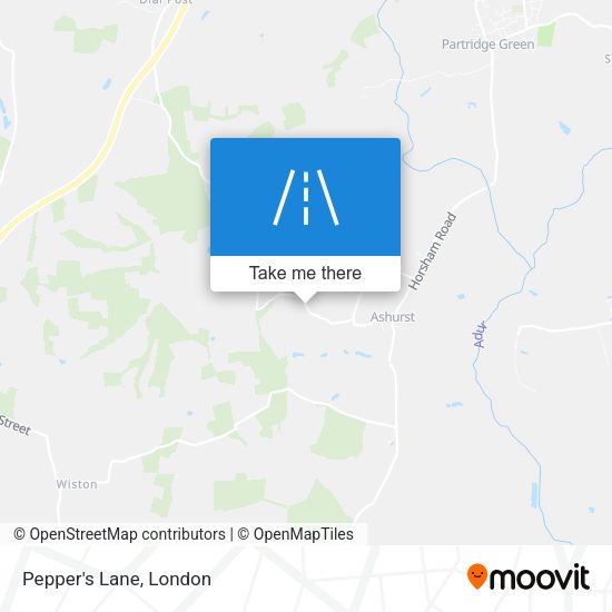 Pepper's Lane map