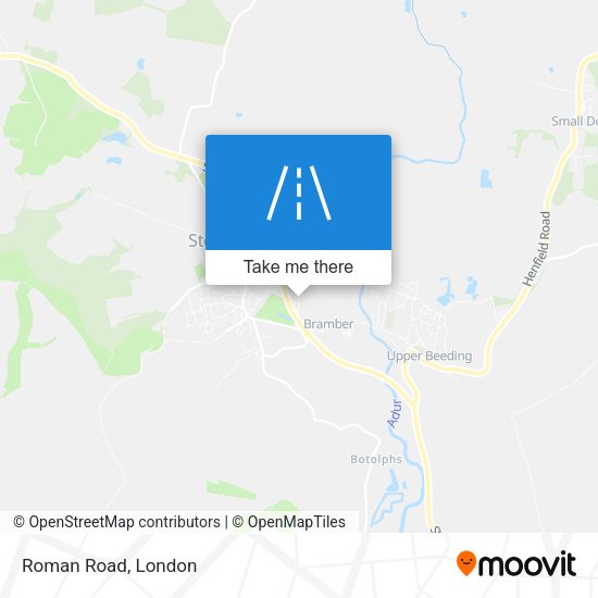 Roman Road map