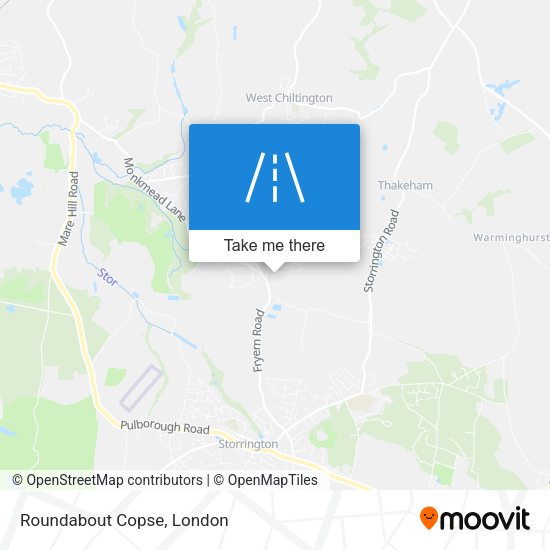 Roundabout Copse map