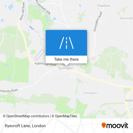 Ryecroft Lane map