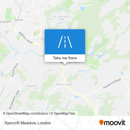 Ryecroft Meadow map