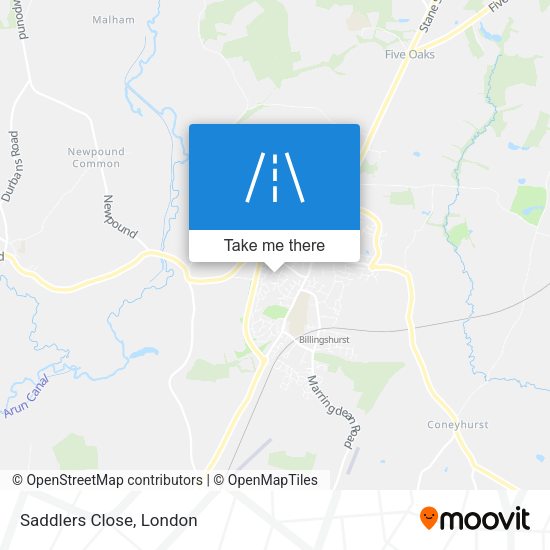 Saddlers Close map