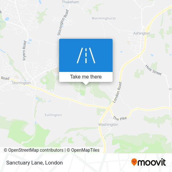 Sanctuary Lane map