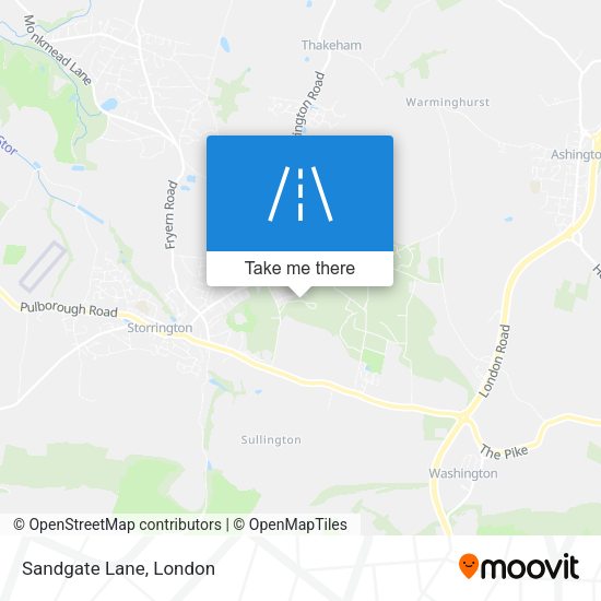 Sandgate Lane map