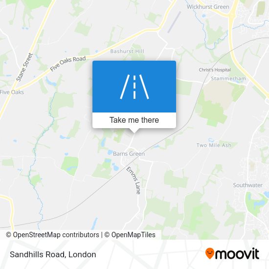 Sandhills Road map