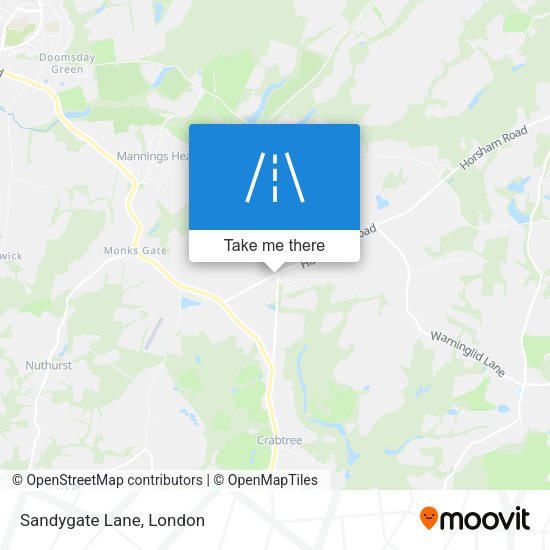 Sandygate Lane map