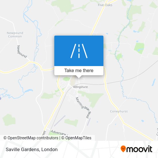Saville Gardens map
