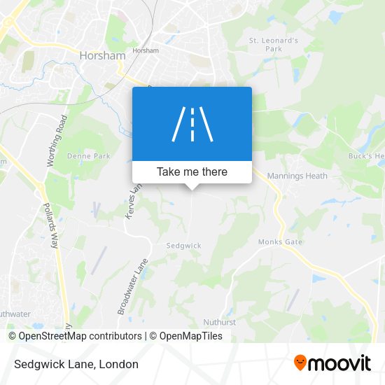 Sedgwick Lane map