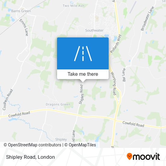 Shipley Road map