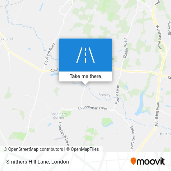 Smithers Hill Lane map