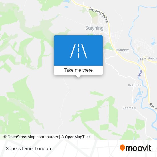Sopers Lane map