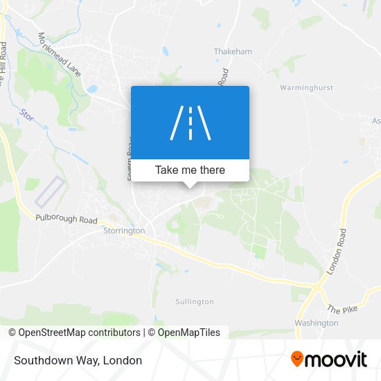 Southdown Way map