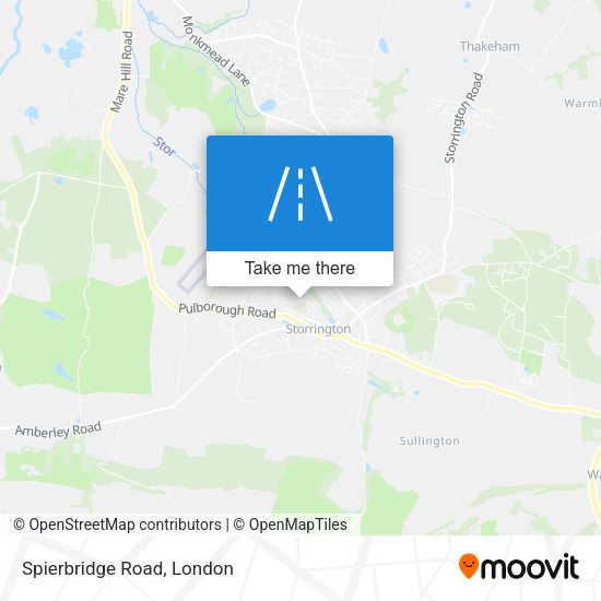 Spierbridge Road map