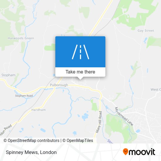 Spinney Mews map