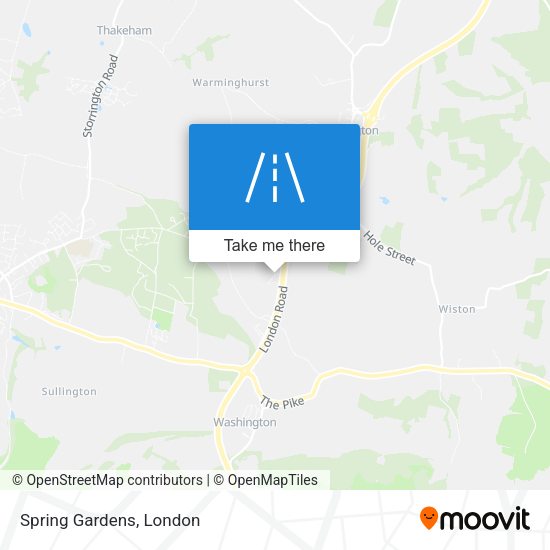 Spring Gardens map