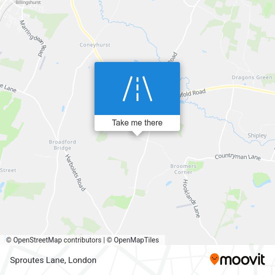 Sproutes Lane map